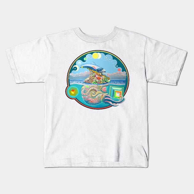 NΔUTILU$ NΣON Kids T-Shirt by WaldekBorowski